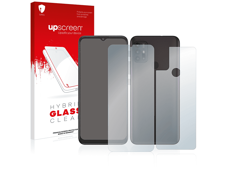 UPSCREEN klare Schutzfolie(für Motorola Moto G30 (Vorder + Rückseite))