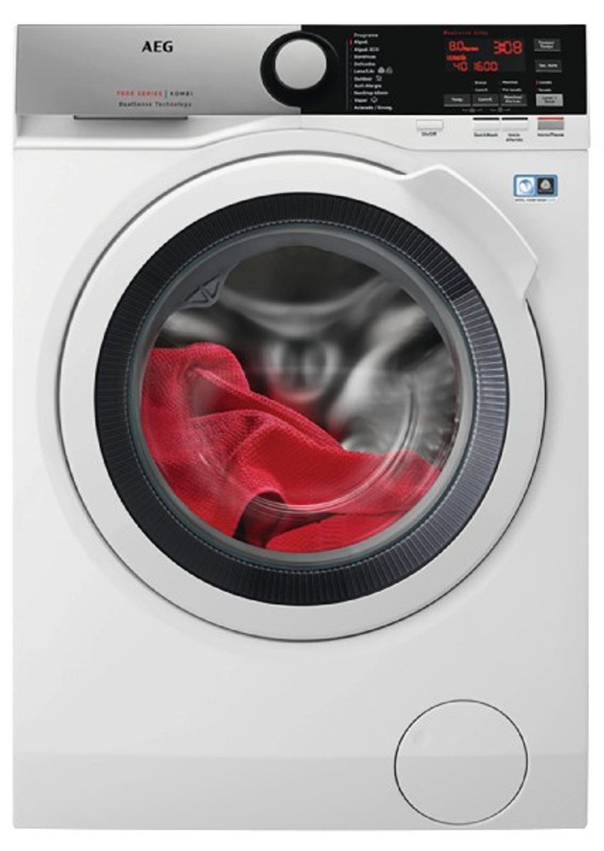 Lavadora secadora - AEG L7WEE861, 8 kg, 6 kg, Blanco