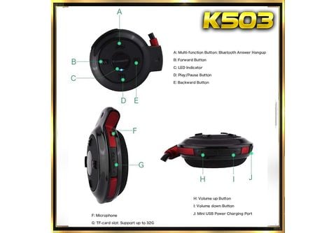 Auriculares Bluetooth Klack® Deporte - Negro con Ofertas en