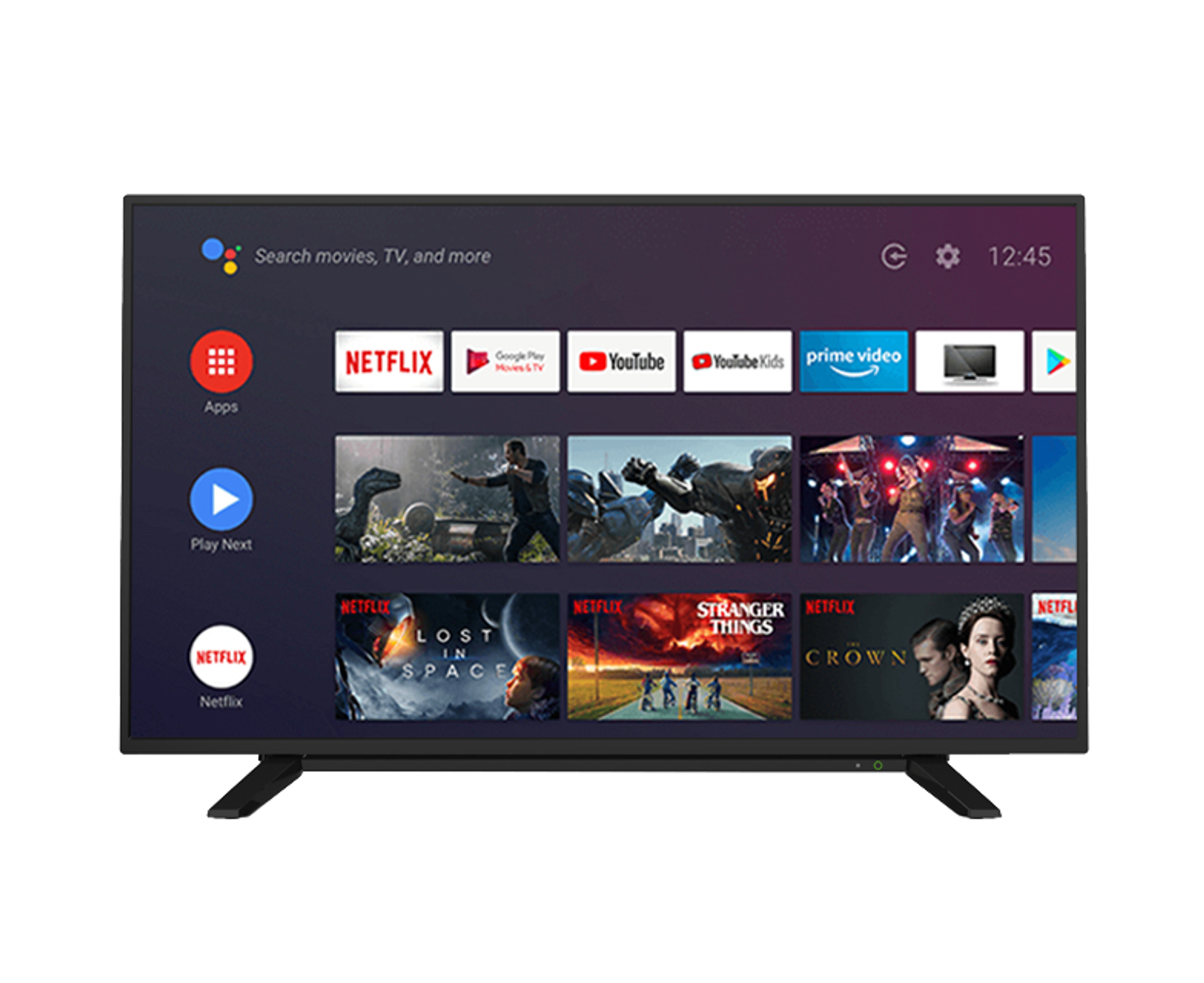 TV LED 43" - 43UA2063DGL TOSHIBA, UHD 4K, Quad Core, DVB-T2 (H.265)Sí, Negro