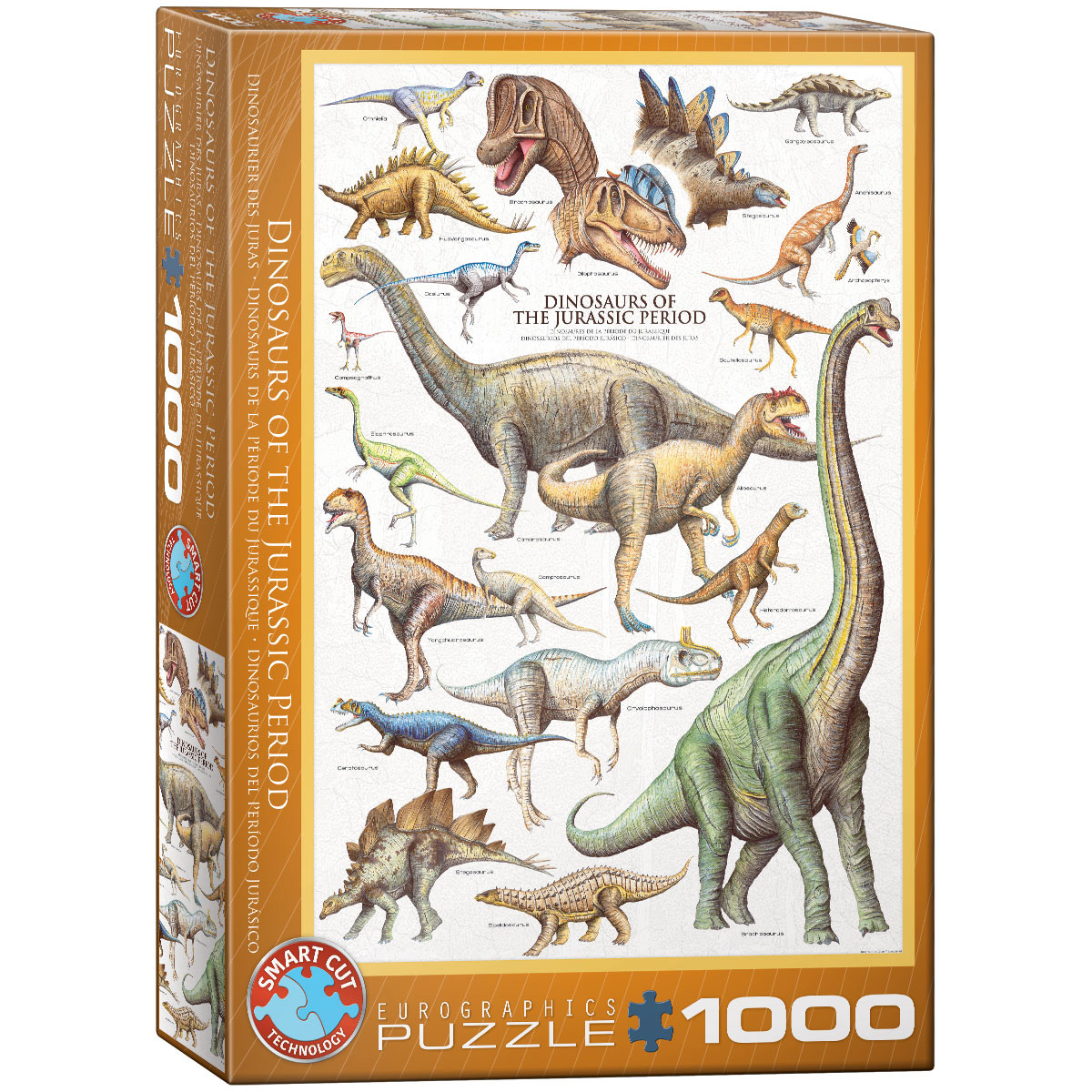 1000 Puzzle der Teile Jura Zeit Dinosaurier -