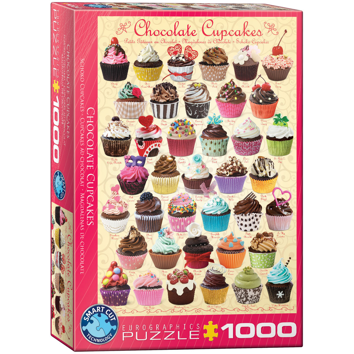 Cupcakes - 1000 Teile Schokoladen Puzzle