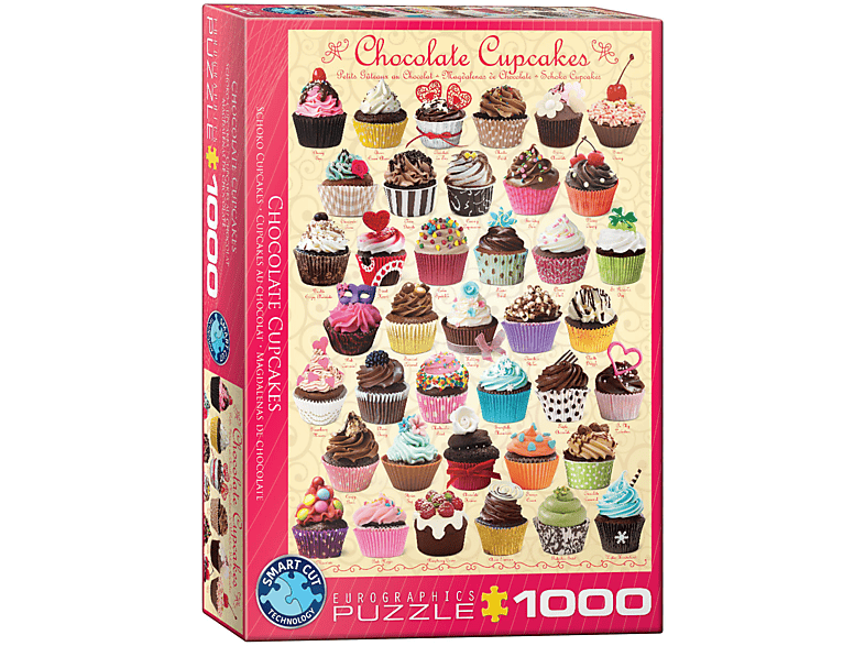 1000 Teile Puzzle - Schokoladen Cupcakes