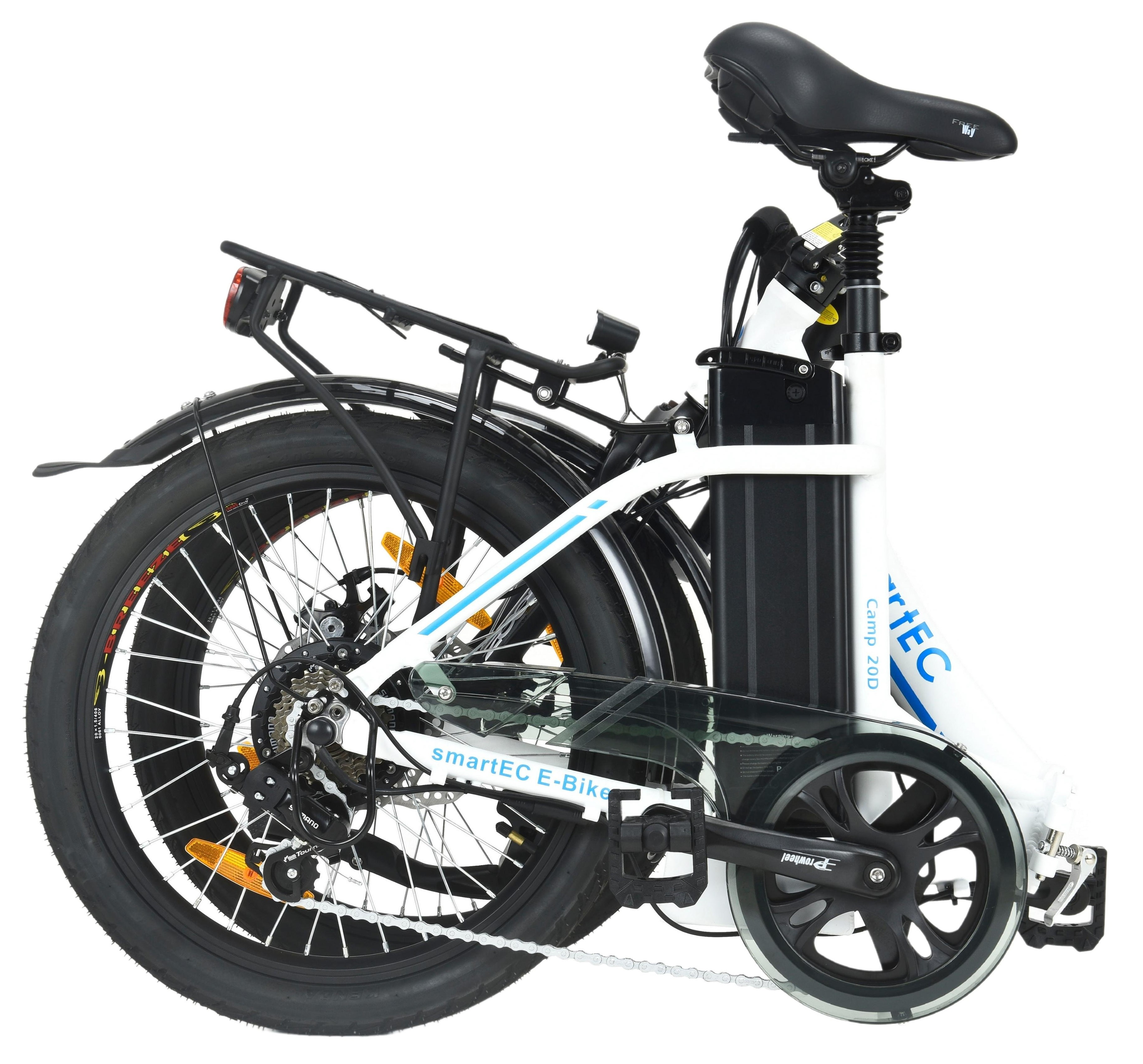 SMARTEC 2er Pack Camp 20D/H mit Transporttaschen Kompakt-/Faltrad (Laufradgröße: 20 Zoll, Unisex-Rad, Weiß)