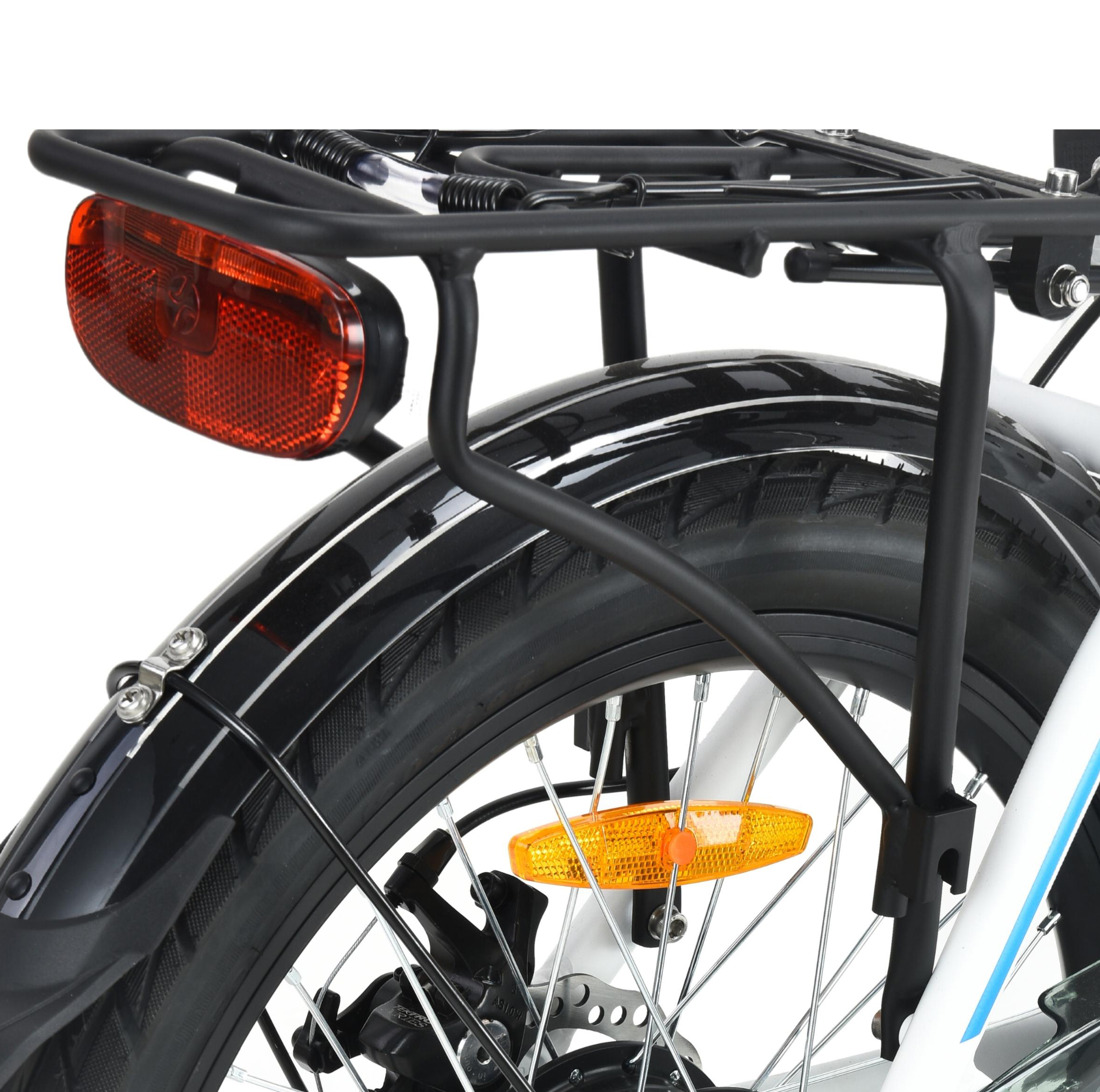 SMARTEC 2er Pack Camp 20D/H mit Transporttaschen Kompakt-/Faltrad (Laufradgröße: 20 Zoll, Unisex-Rad, Weiß)
