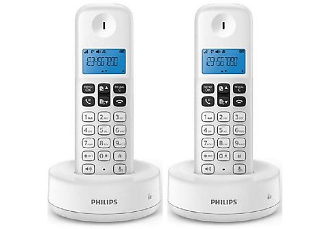 Teléfono inalámbrico - D1612W/34 PHILIPS, Blanco