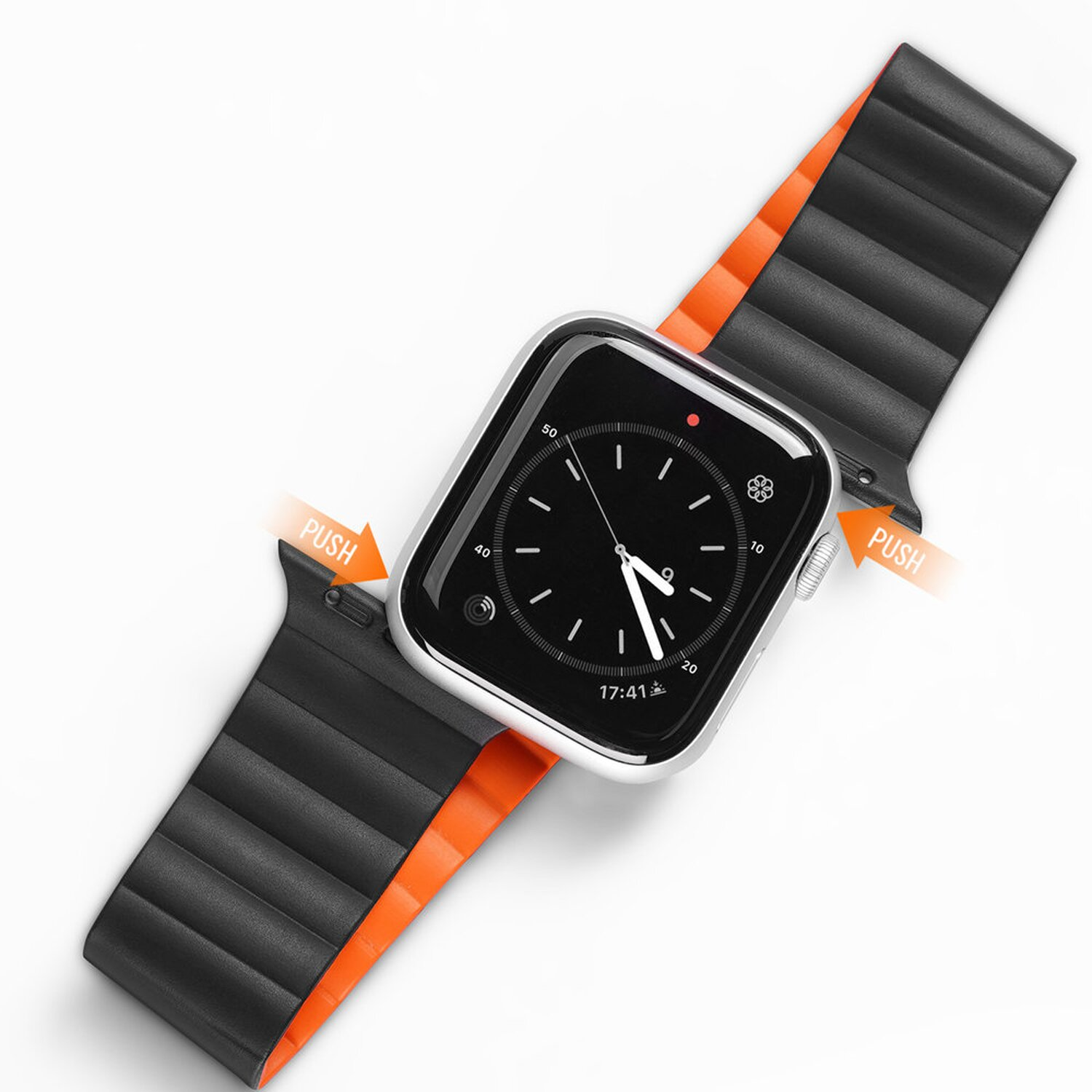 Watch Smartband, / Magnetband 41 SE, x 38 7/6/5/4/3/2 Schwarz x Apple, Orange mm, / DUCIS DUX 40