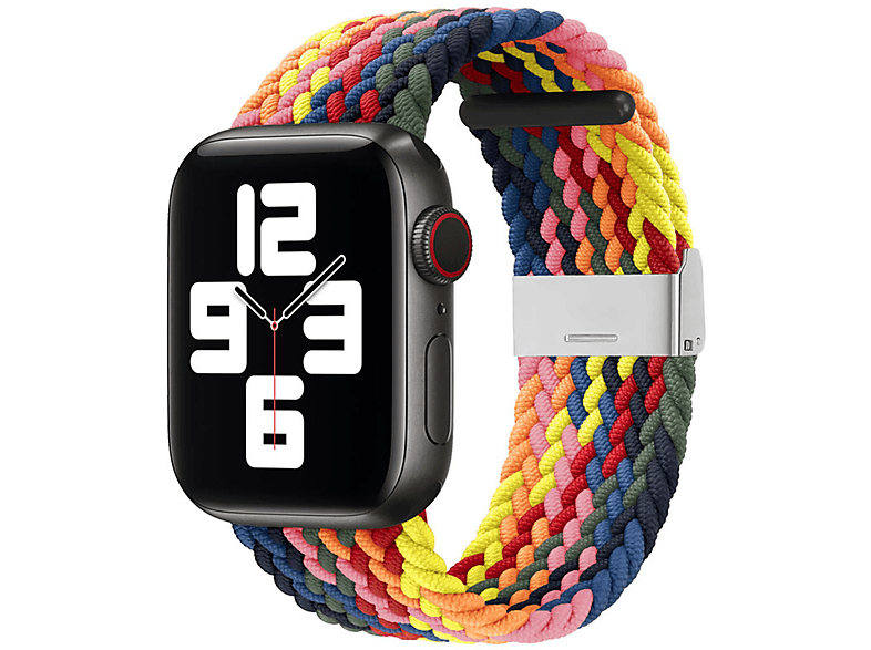 Apple, 44mm 7/6/5/4/3/2 / 42mm, Stoffarmband SE, Smartband, Watch COFI 45mm Mehrfarbig