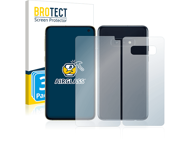 BROTECT 3x Airglass klare Schutzfolie(für Samsung Galaxy S10e)