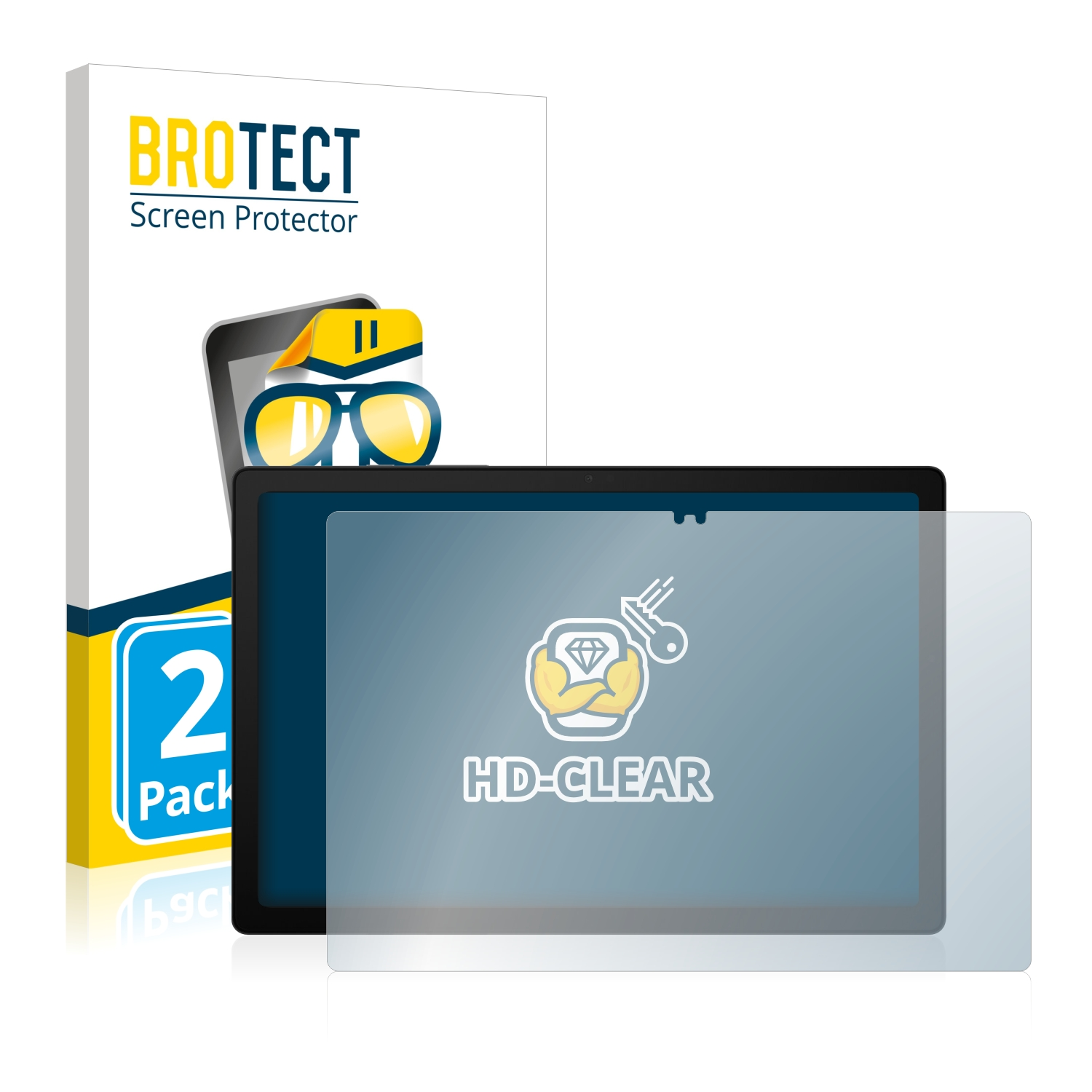 BROTECT 2x klare Schutzfolie(für A8 LTE) Samsung Galaxy Tab