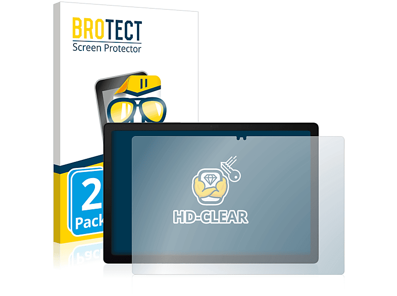 BROTECT 2x klare Schutzfolie(für Samsung Galaxy Tab A8 LTE)