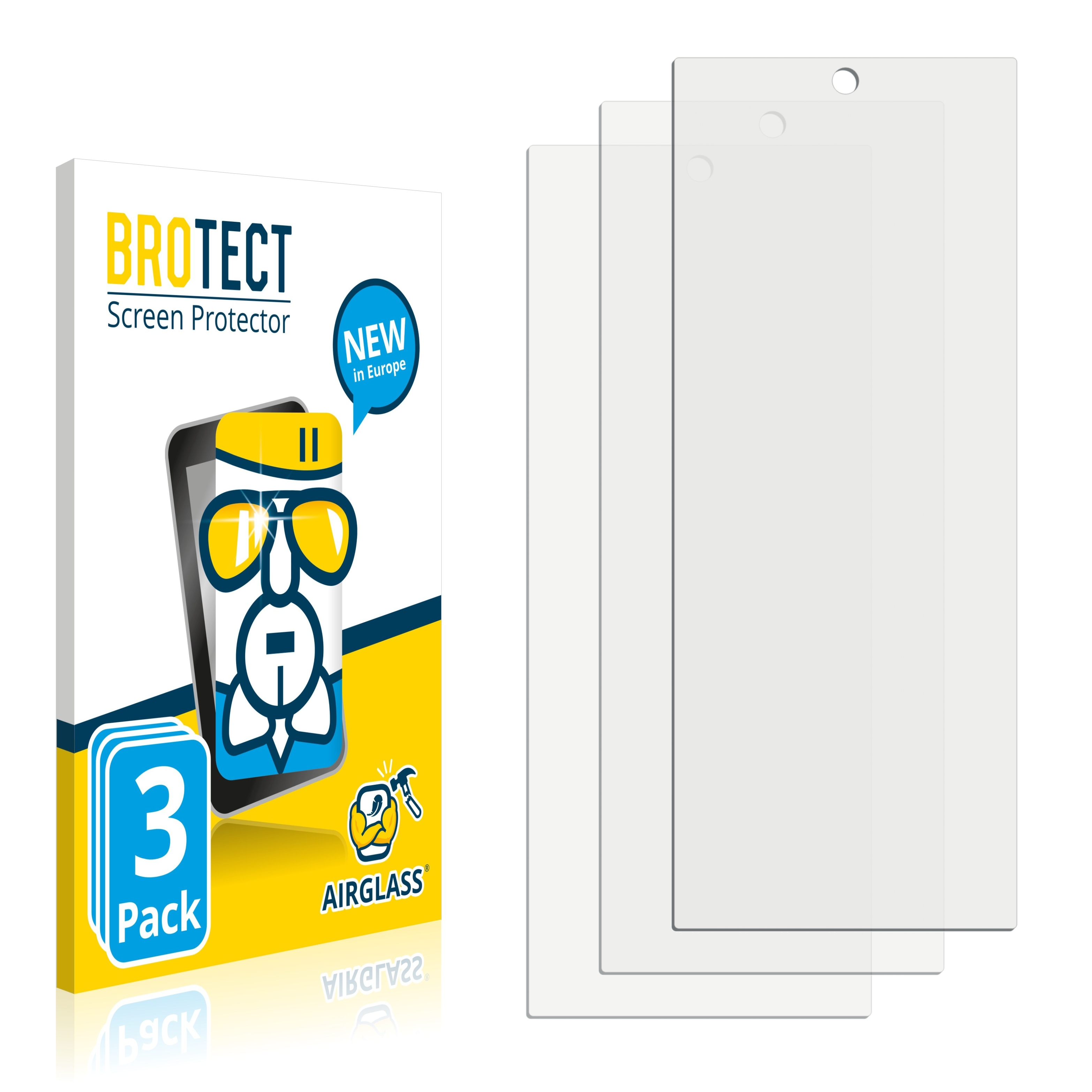 5G) Vivo Airglass X60 3x BROTECT Pro klare Schutzfolie(für