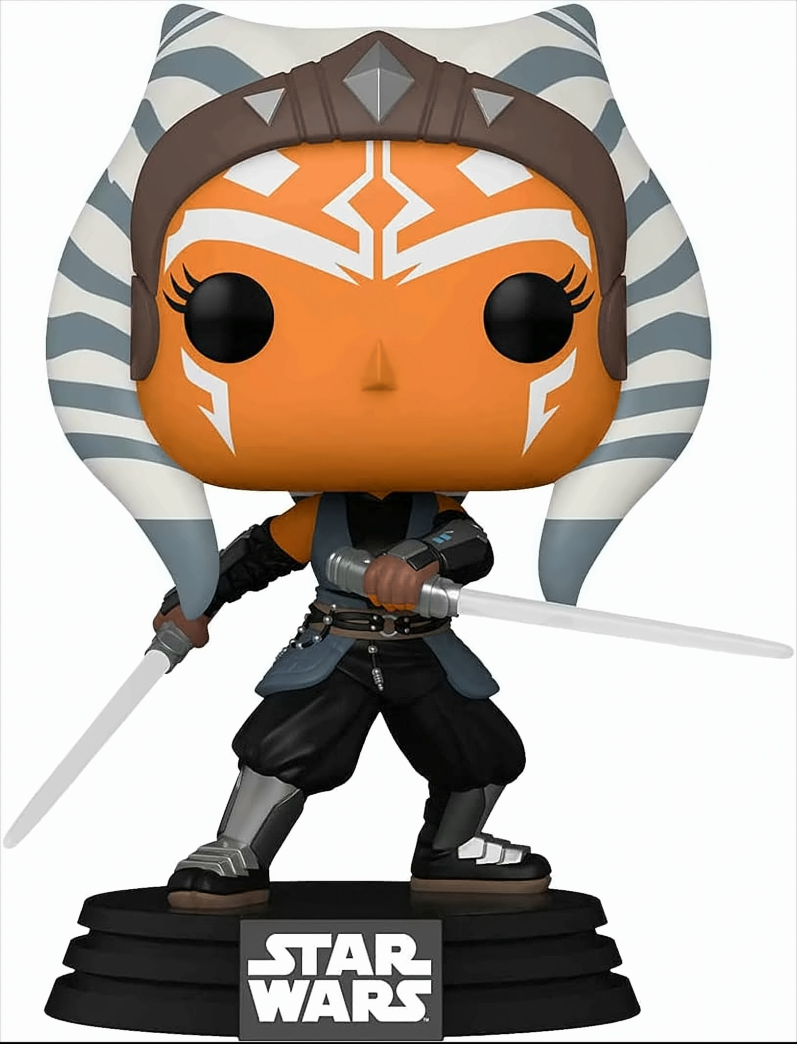 Figura Funko Pop di Ahsoka Tano, tema Star Wars, spade laser.