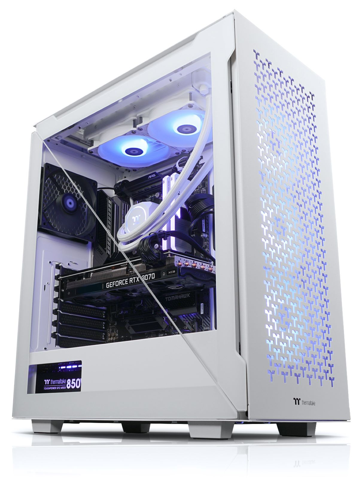 THERMALTAKE Phobos White, Ryzen™ 7 TB Home Windows 10 1 64-Bit, SSD AMD mit Prozessor, RAM, GB PC Gaming 16
