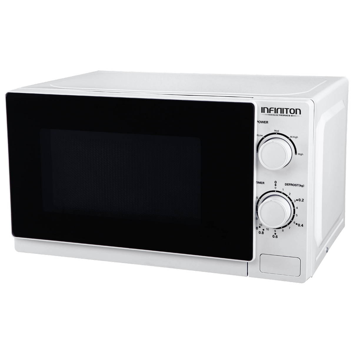 Microondas con grill - MW-1015 INFINITON, 700 W, 9 potencia, 20 l, Blanco