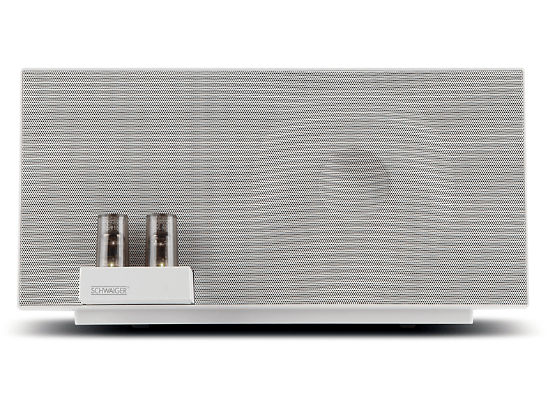 SCHWAIGER -658149- Lautsprecher System, Weiß
