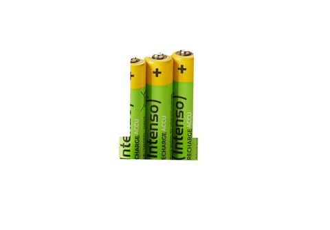 INTENSO Energy Eco Accu NiMH 1000 | (Nickel-Metallhydrid) 4er Batterie, AAA Pack Wiederaufladbare MediaMarkt HR03 AAA, Mignon, HR03, mAh Batterie 1000 mAh