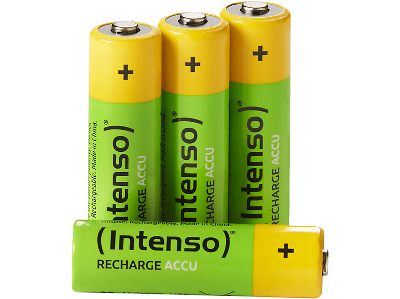 INTENSO Energy  Eco Accu 2700 mAh HR6 AA 4er Pack Wiederaufladbare NiMH (Nickel-Metallhydrid) Batterie, AA, Mignon, HR6, 2700 mAh Batterie
