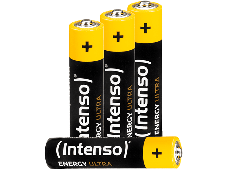 INTENSO Energy 4er AAA, Pack Batterie Micro LR03, LR03 AAA Manganese (Quecksilberfrei), Alkaline Ultra