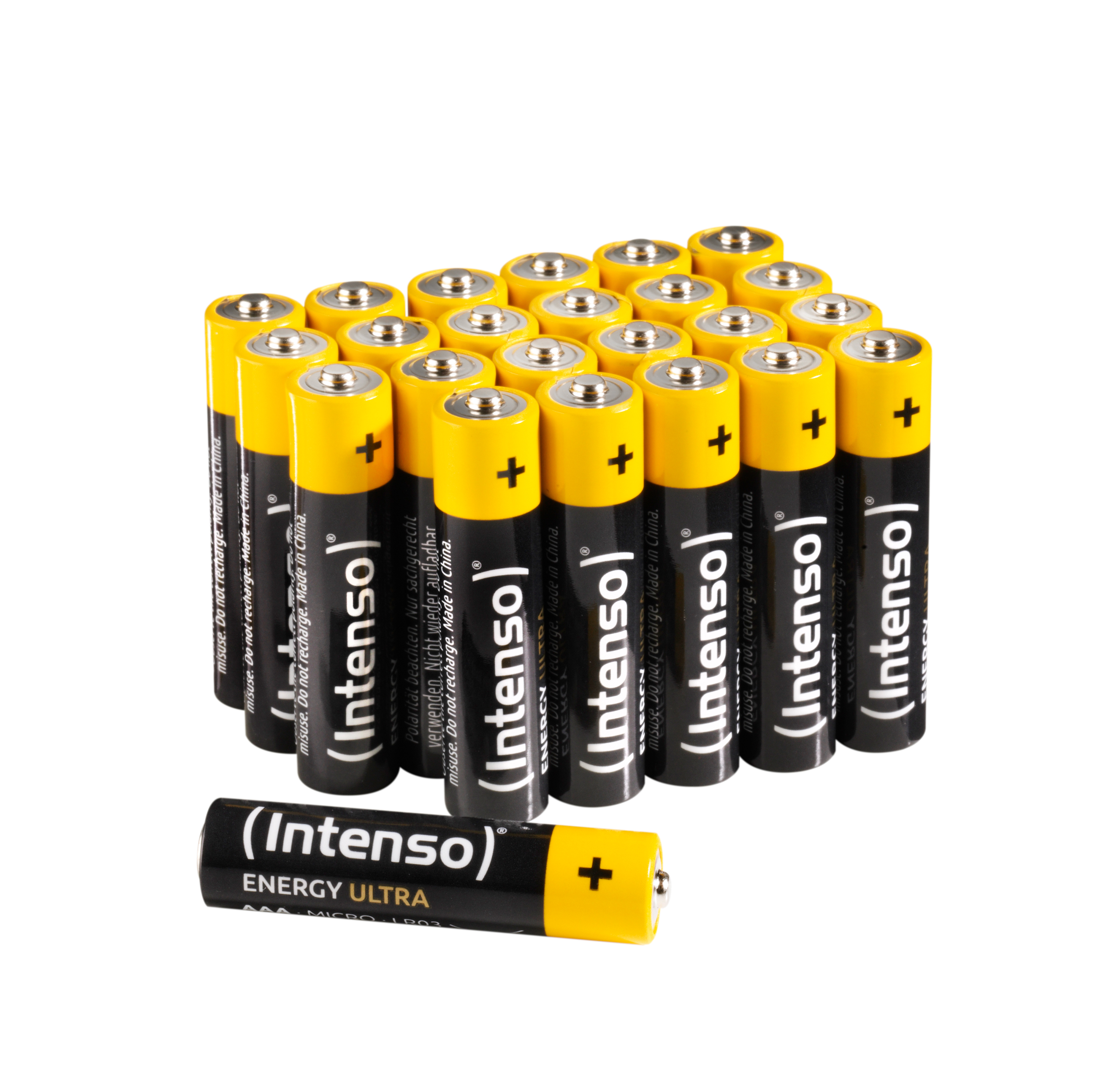 Pack Ultra AAA (Quecksilberfrei), Micro Batterie AAA, Alkaline LR03, 24er Energy LR03 Manganese INTENSO