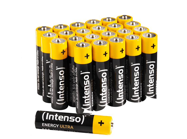 Pack Ultra AAA (Quecksilberfrei), Micro Batterie AAA, Alkaline LR03, 24er Energy LR03 Manganese INTENSO
