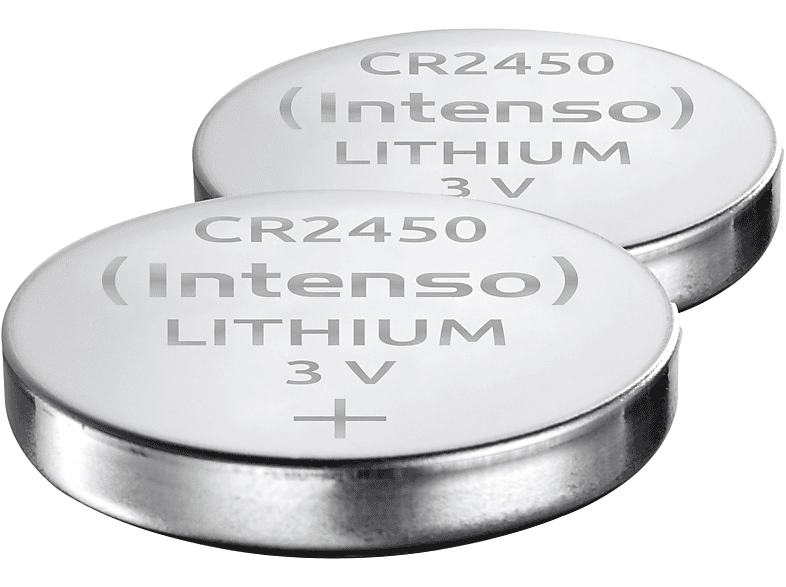 (frei Ultra von Cadmium, 2er CR2450 Lithium Quecksilber, INTENSO Energy Pack Blei) Knopfzelle Batterie CR2450