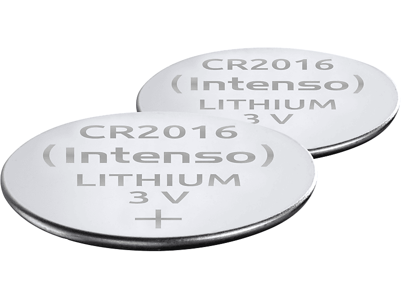 INTENSO Energy Ultra CR2016 2er Pack Lithium Knopfzelle CR2016(frei von Quecksilber, Cadmium, Blei) Batterie