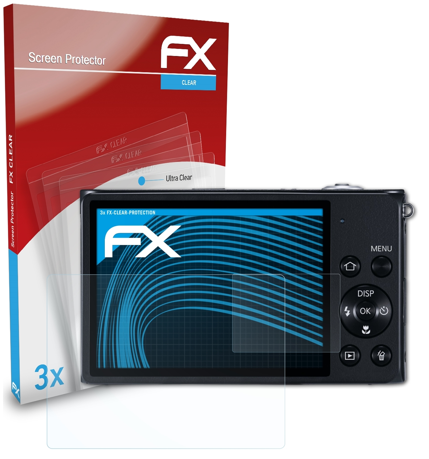 ATFOLIX 3x FX-Clear Displayschutz(für Samsung DV300F)
