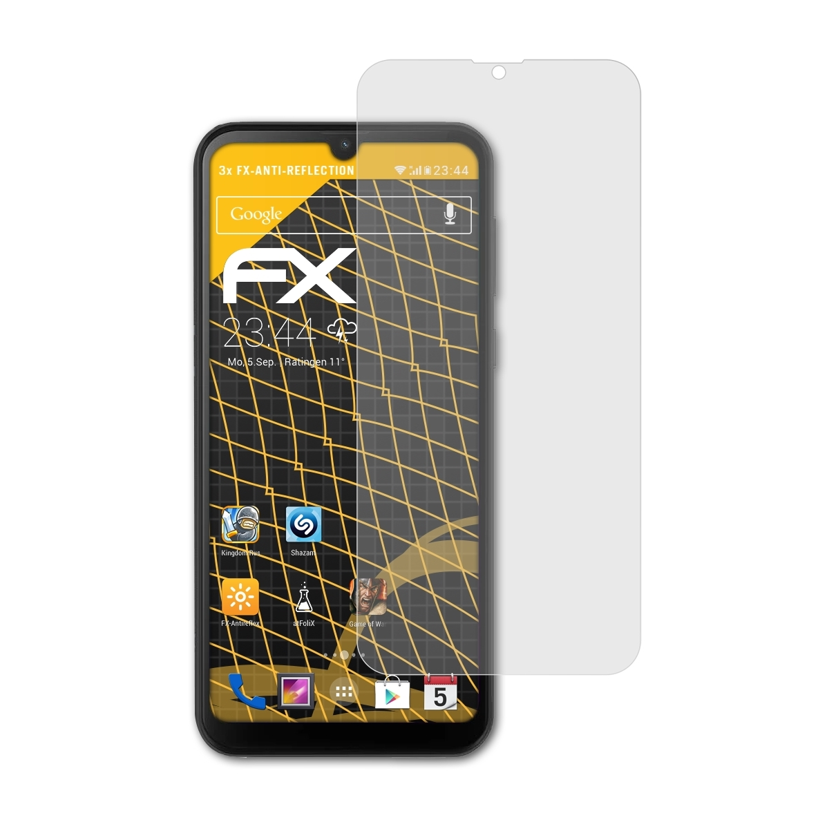 ATFOLIX 3x FX-Antireflex Displayschutz(für C20) Oscal Blackview