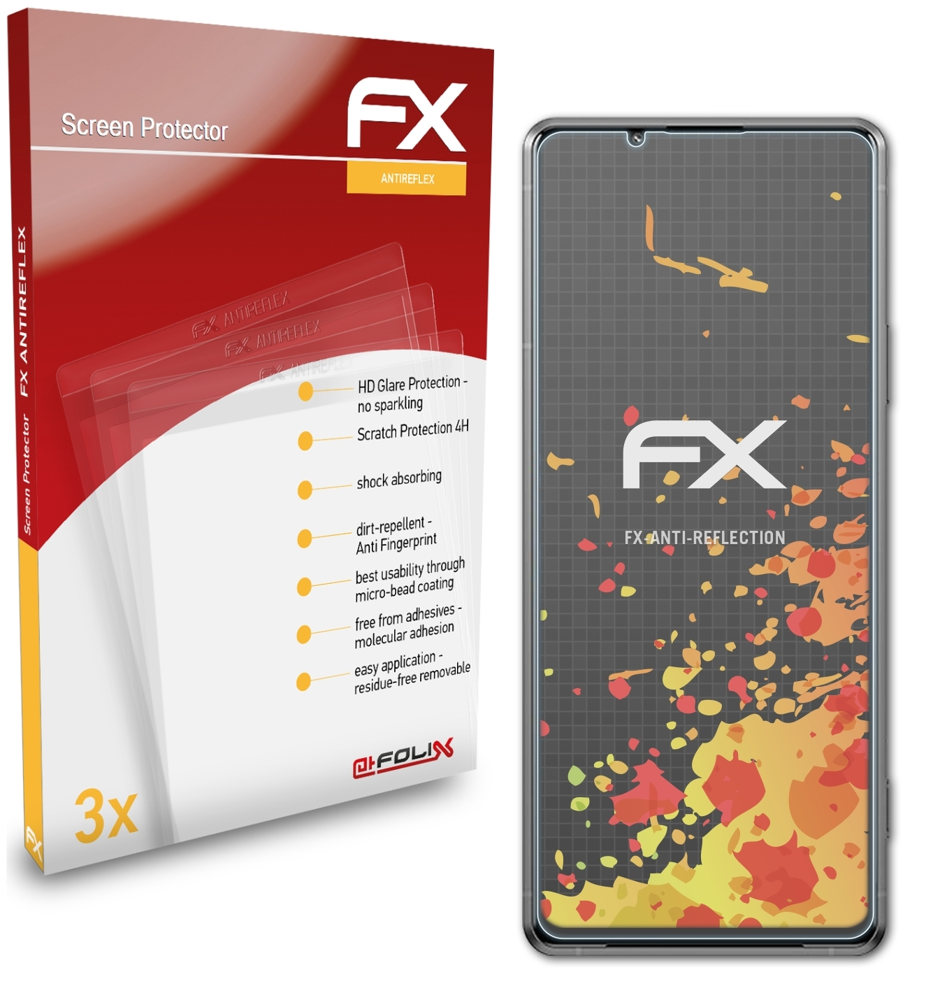 ATFOLIX 3x FX-Antireflex Sony Pro-I) Displayschutz(für Xperia