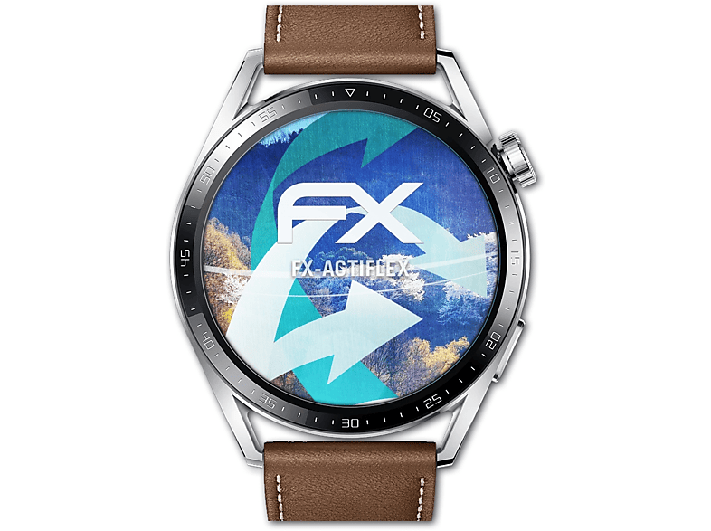 ATFOLIX 3x FX-ActiFleX Displayschutz(für Huawei Watch GT 3 (46mm))