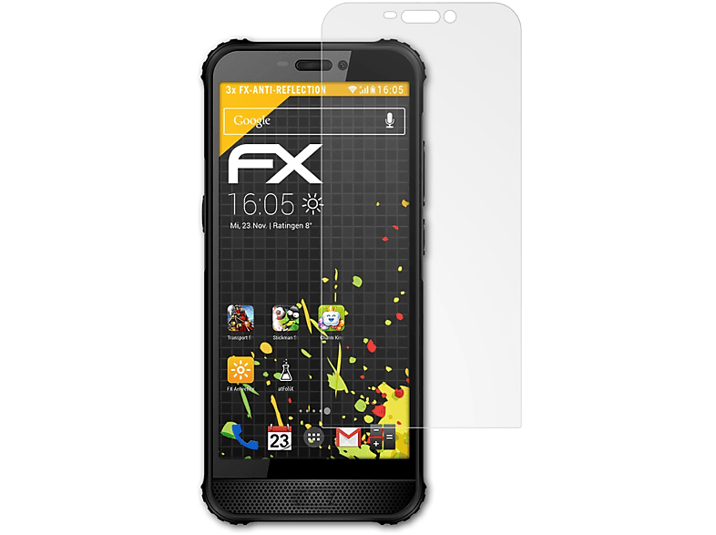 3x FX-Antireflex ATFOLIX Displayschutz(für AGM A10)