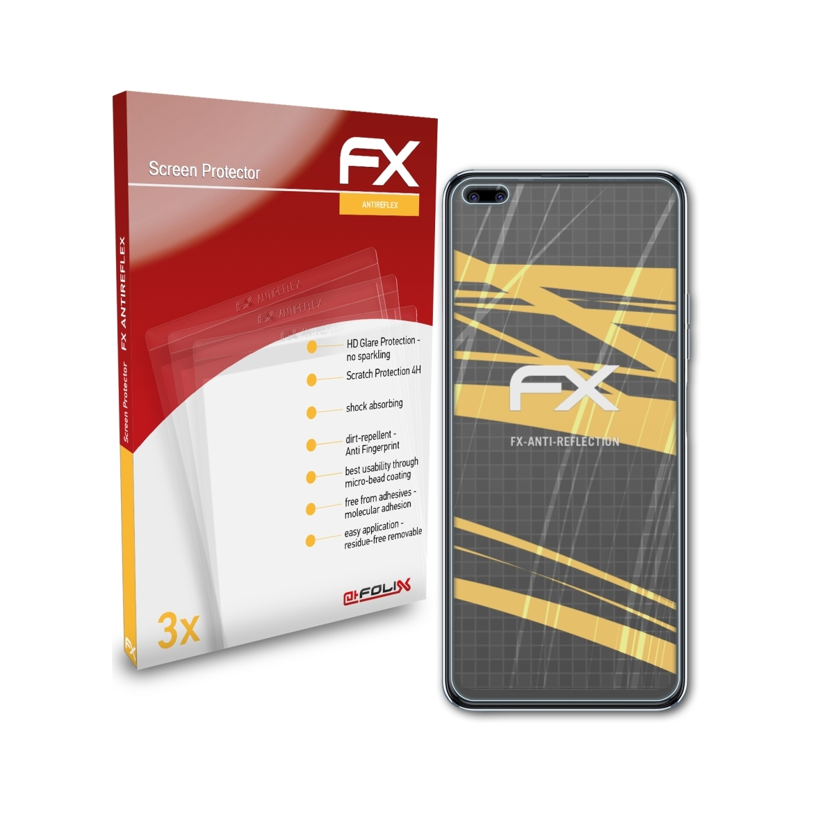 ATFOLIX 3x FX-Antireflex Displayschutz(für Tecno Camon Premier) 16