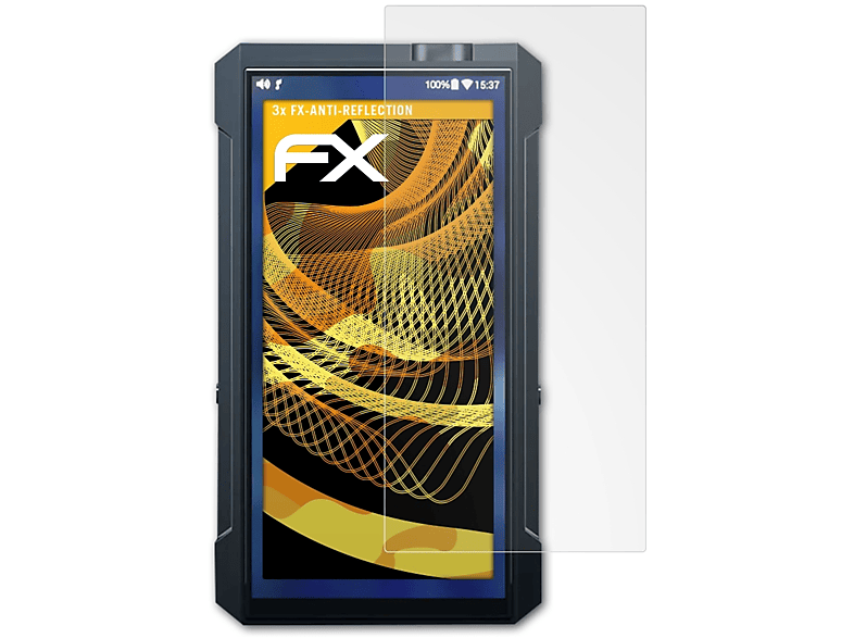 3x M17) FX-Antireflex FiiO Displayschutz(für ATFOLIX