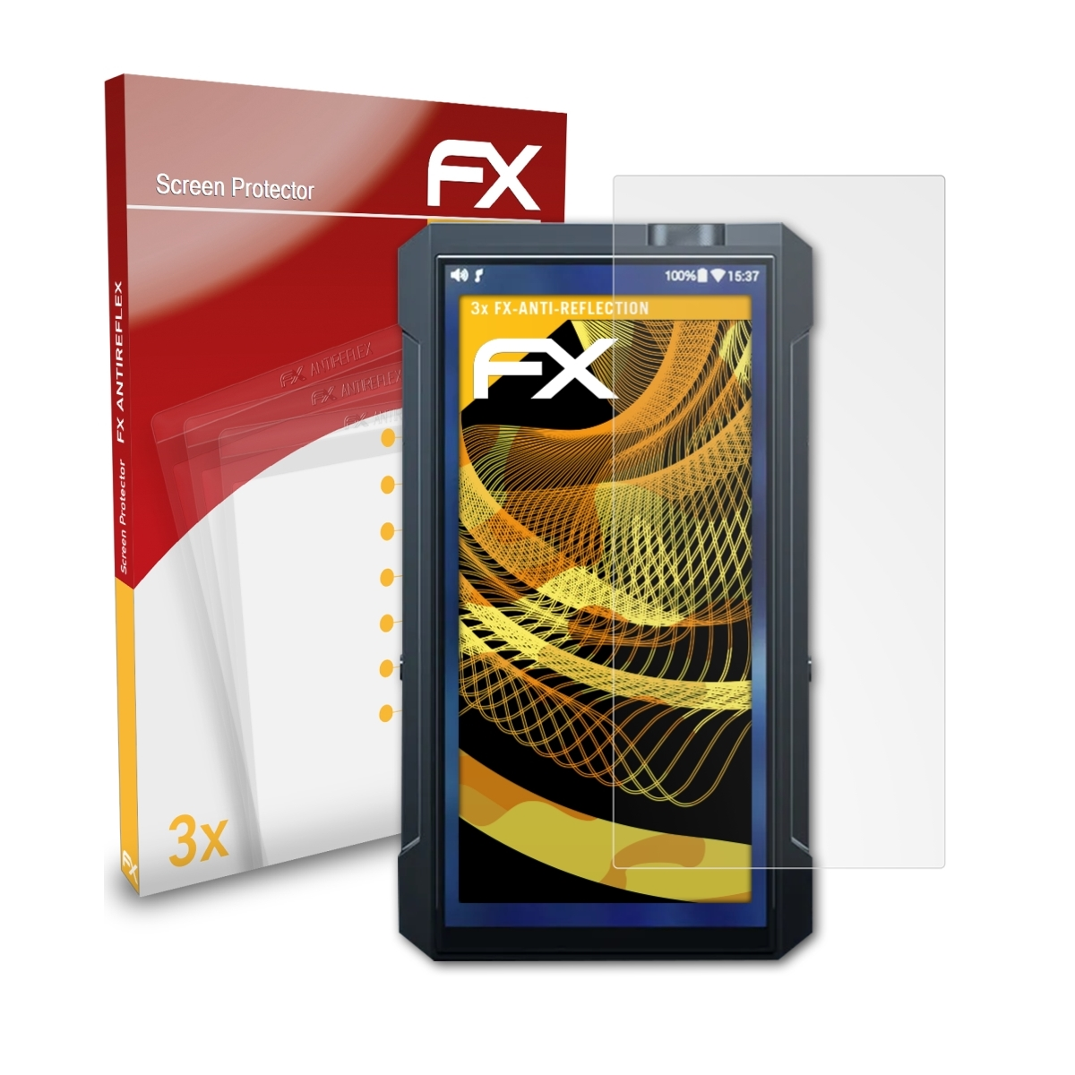 3x M17) FX-Antireflex FiiO Displayschutz(für ATFOLIX