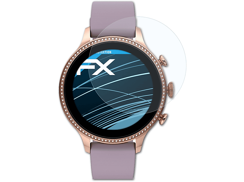 ATFOLIX Fossil 6 Displayschutz(für Gen (42mm)) FX-Clear 3x