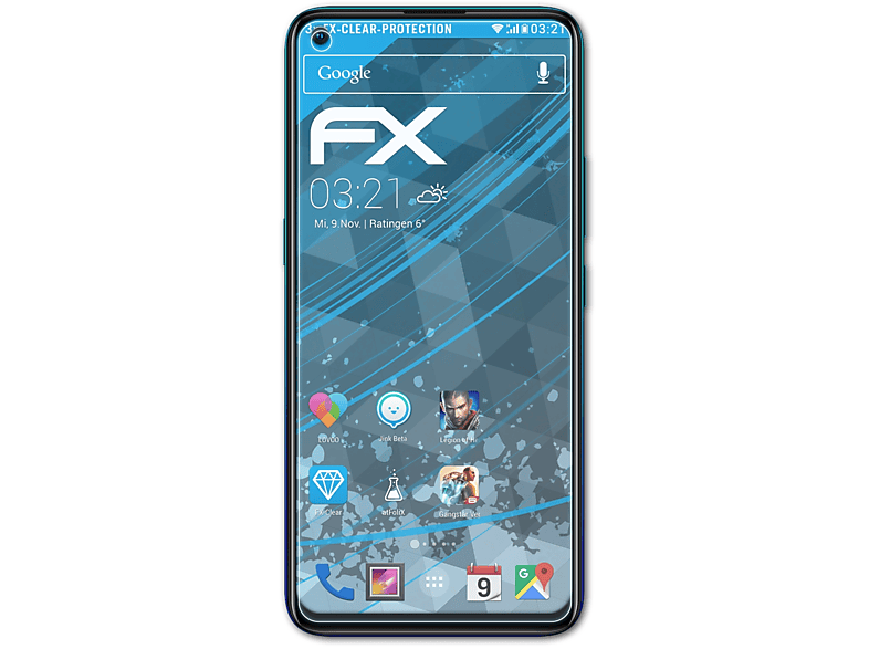 ATFOLIX 3x FX-Clear Displayschutz(für Vivo Pro) Z1