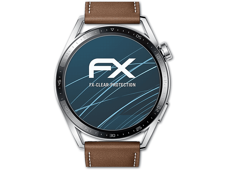 ATFOLIX 3x FX-Clear Displayschutz(für Huawei Watch GT 3 (46mm))