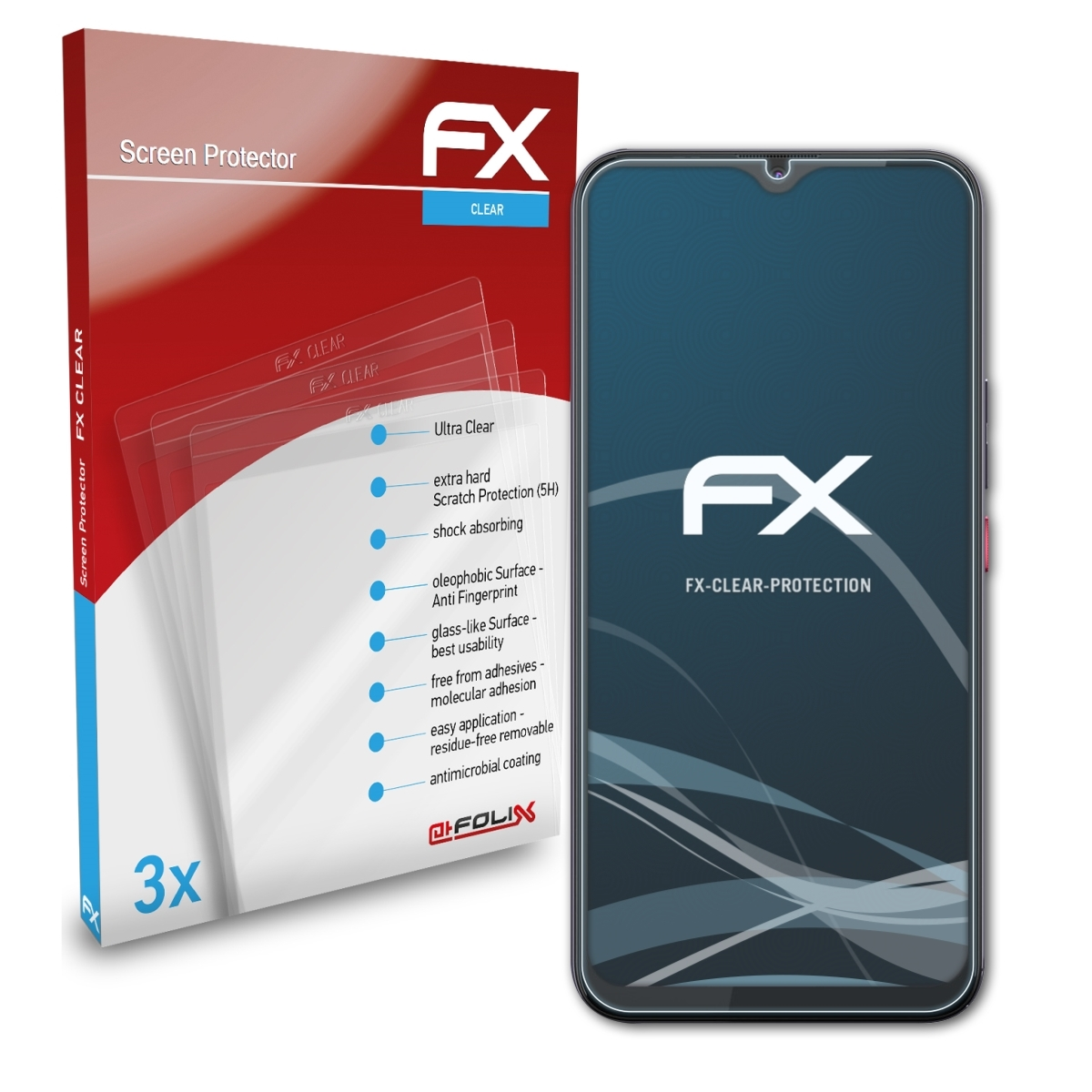 3x FX-Clear Displayschutz(für Gigaset ATFOLIX GS5)