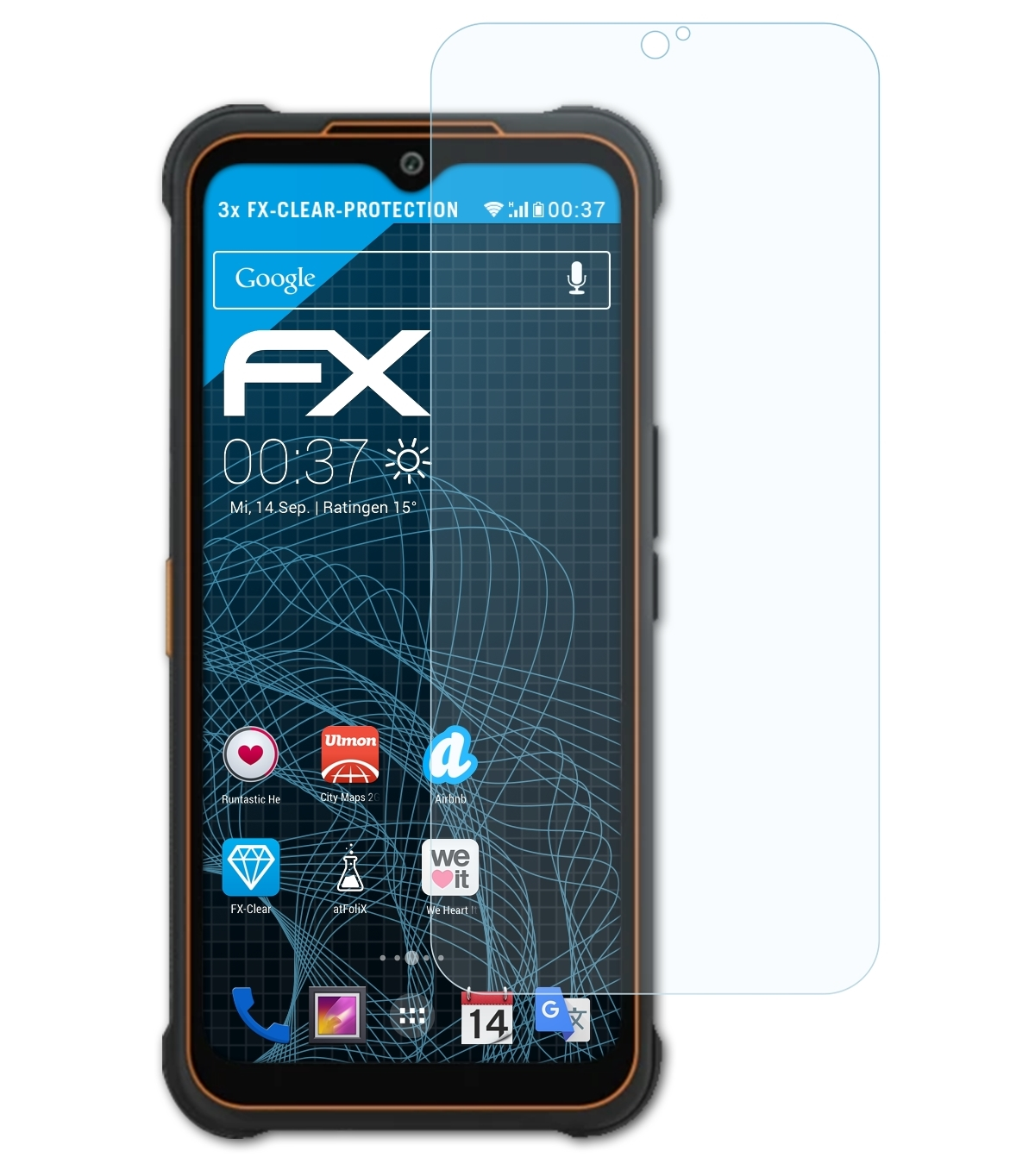 ATFOLIX 5G) Glory Displayschutz(für FX-Clear 3x AGM