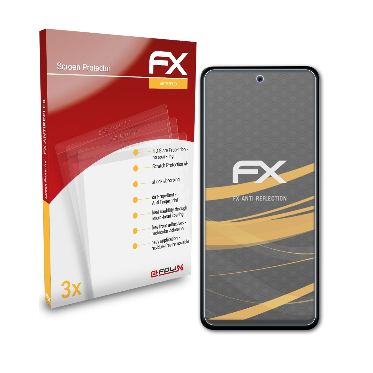 Nuu B15) Displayschutz(für FX-Antireflex 3x ATFOLIX Mobile