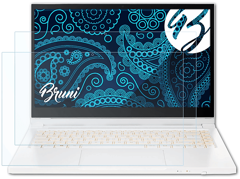 BRUNI 2x Schutzfolie(für ConceptD Ezel 3 (CC314-72P)) Basics-Clear Acer Pro