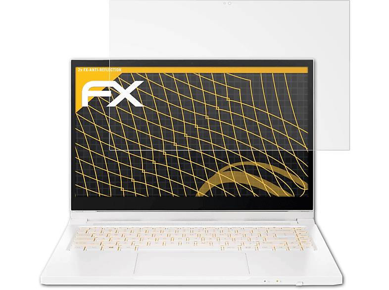 Acer Ezel FX-Antireflex ATFOLIX 3 2x Displayschutz(für (CC314-72P)) Pro ConceptD