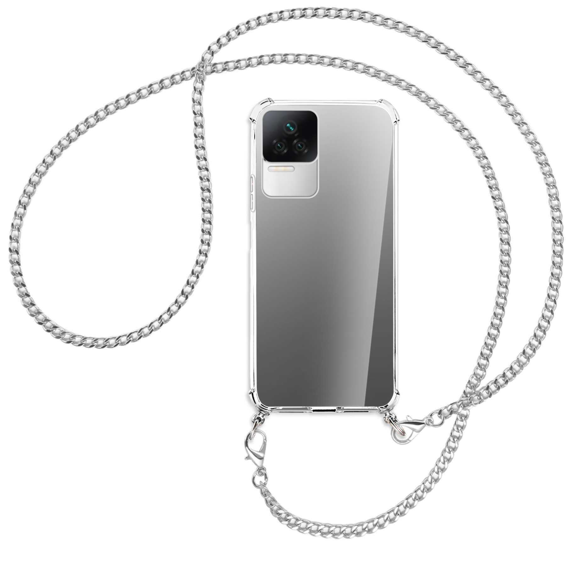 Metallkette, ENERGY MORE Redmi Kette Xiaomi, MTB (silber) Umhänge-Hülle mit Pro, K50 Backcover,