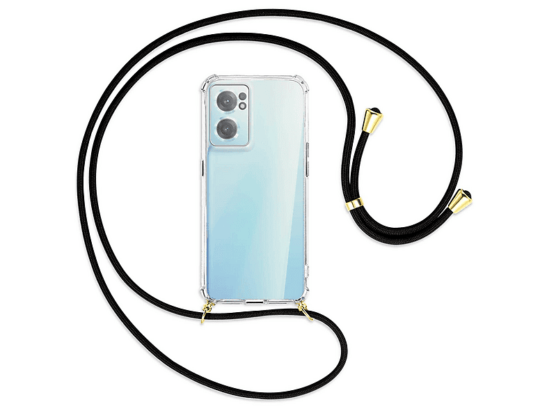 Handykette Für OnePlus Nord 2 5G Mit TPU-Hülle – 1,5 M Kordel, Verstellbar, Schwarz