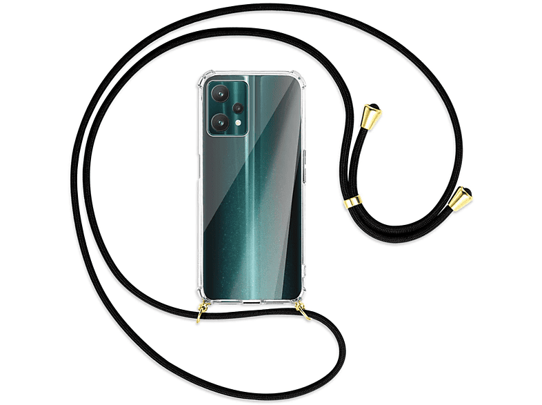 Realme, Umhänge-Hülle 9 ENERGY MORE / Kordel, MTB mit Pro, Backcover, 5G, Schwarz Gold 9