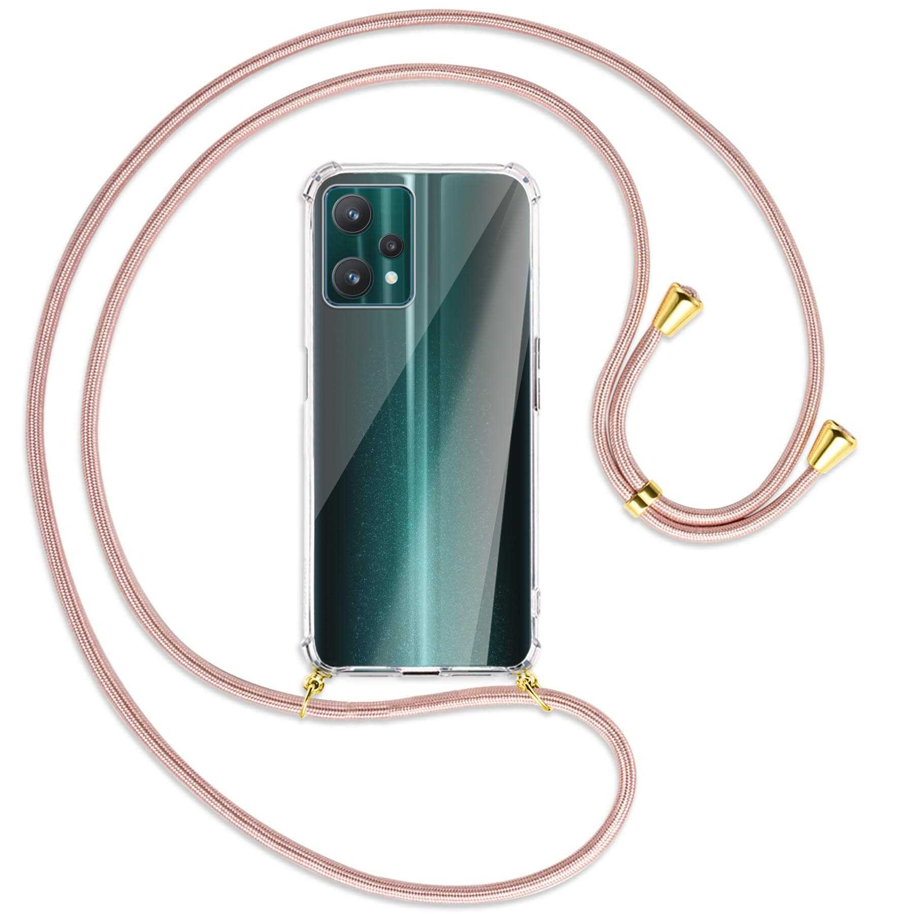 MTB MORE ENERGY Umhänge-Hülle Realme, / Kordel, Backcover, Pro, 9 9 mit 5G, Gold Rosegold