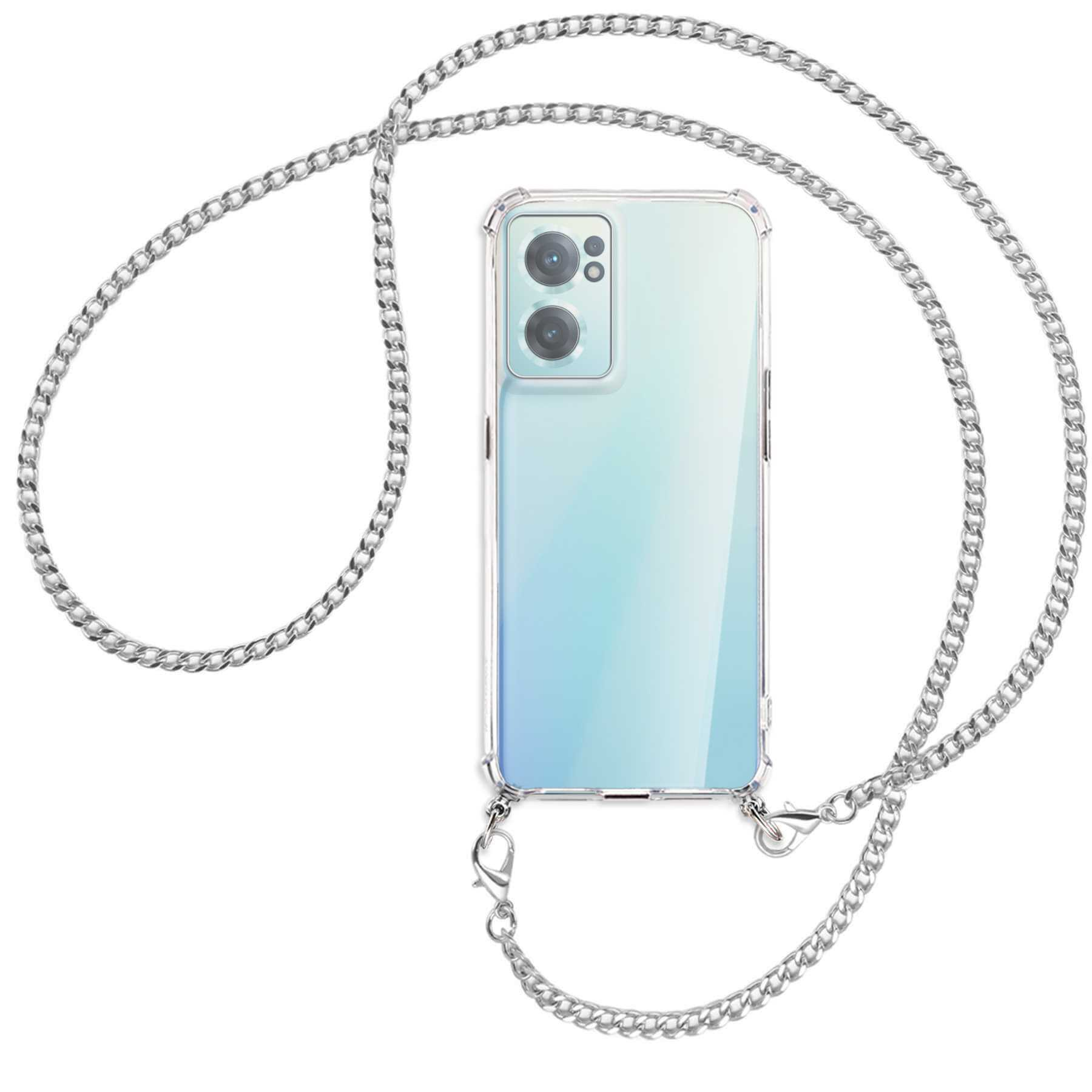 5G, (silber) Nord ENERGY OnePlus, Backcover, mit Kette MTB 2 CE Umhänge-Hülle Metallkette, MORE