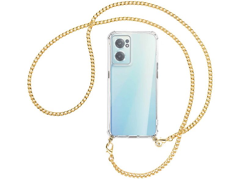 Umhänge-Hülle CE 5G, Metallkette, Nord mit MORE (gold) Kette OnePlus, MTB ENERGY Backcover, 2