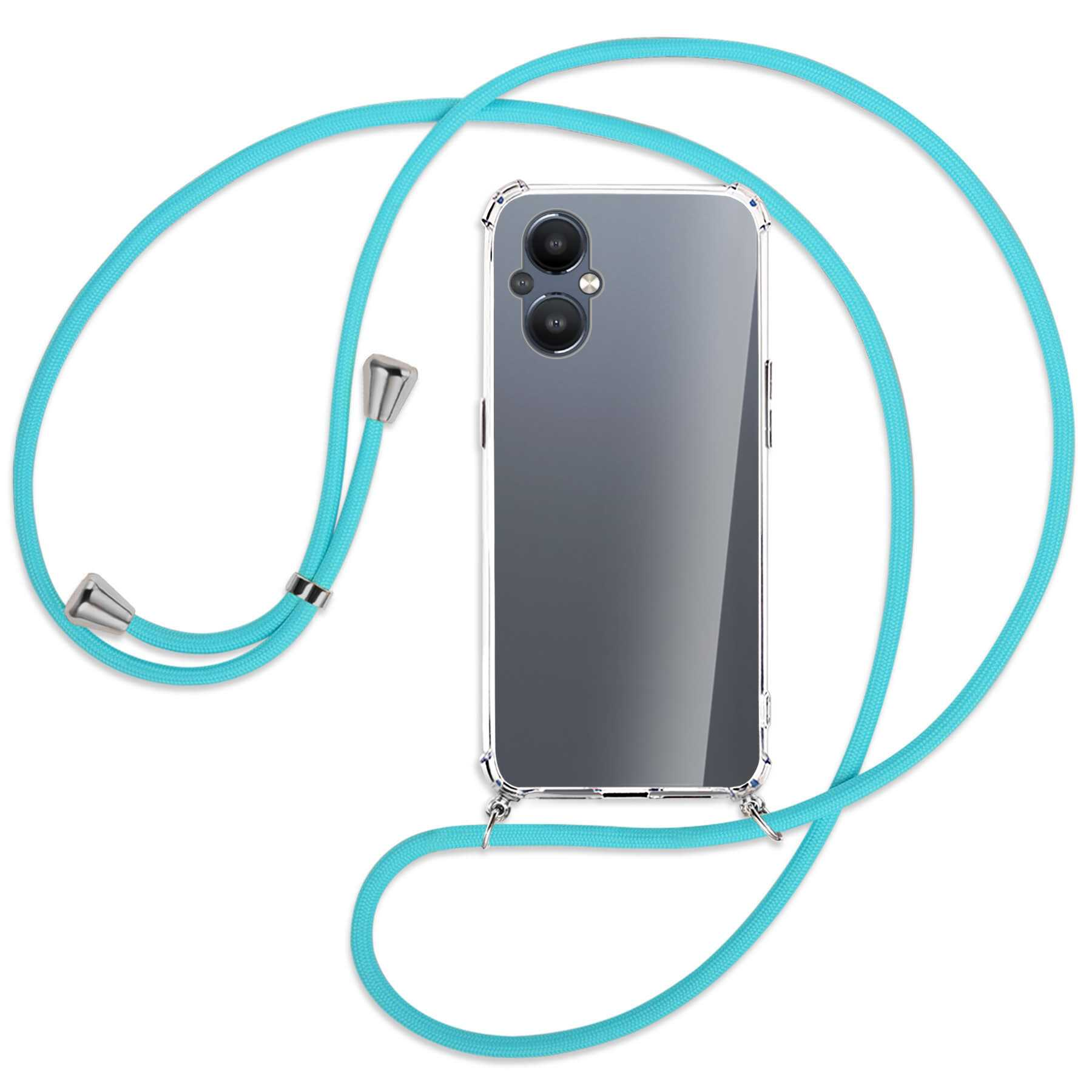 Lite, Silber Türkis OnePlus MTB Backcover, mit MORE Umhänge-Hülle 5G, Kordel, ENERGY Nord N20 Reno8 / Oppo,